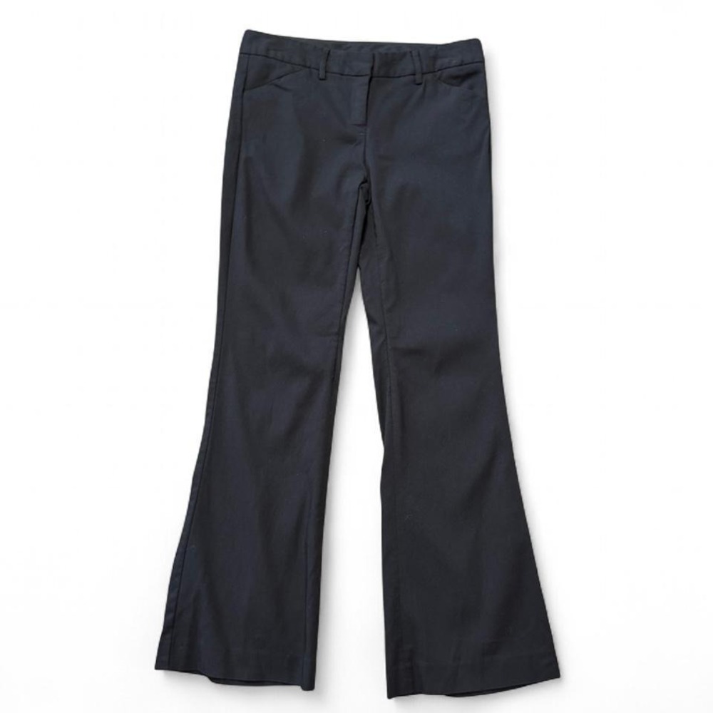 Vintage Y2K Black Express Editor Low Rise Flare Pants, Women's Size 0S